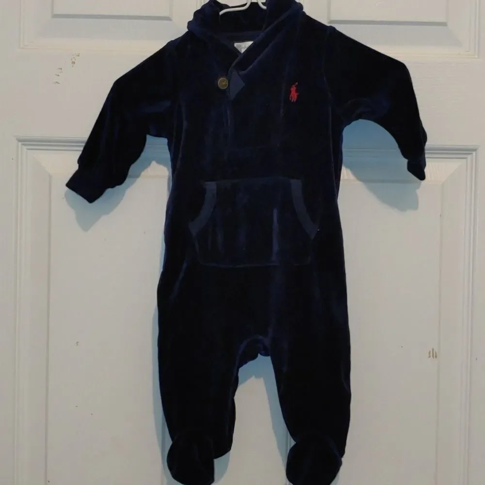 Ralph Lauren warm soft footed outfit Sz 3M NWOT